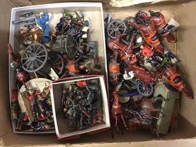 Lot 1996 - Selection of lead Britains models including military, farm and zoo animals and others.