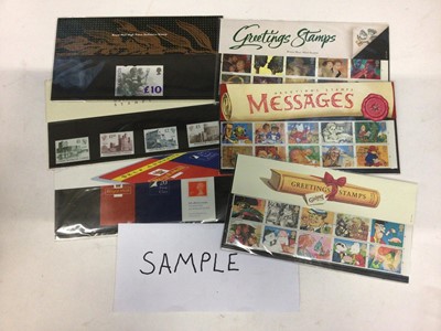 Lot 1545 - A collection of GB definitive stamps in presentation packs and on Hagner sheets with a face value of £387.40p