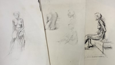 Lot 306 - Peter Thursby (1930-2011) ten figurative sketches