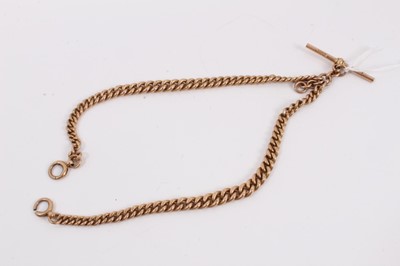 Lot 389 - 9ct gold watch chain
