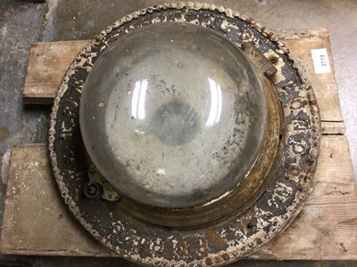 Lot 2719 - Popes Patent Lighting London, waterproof light with glass dome.