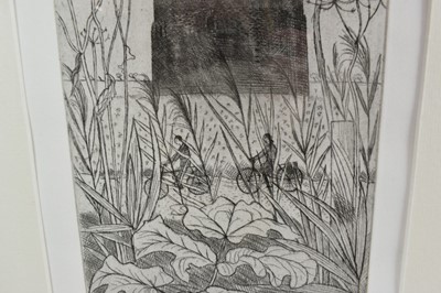 Lot 1129 - *Richard Bawden (b.1936) etching - Shingle Street Martello, signed, titled and numbered 14/85, in glazed frame