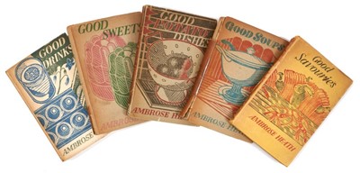 Lot 889 - Group of Ambrose Heath cookery books with Edward Bawden illustrations, other related books