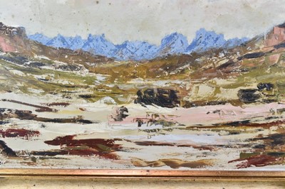 Lot 1147 - *Peter Coker (1926-2004) oil on board - extensive landscape, signed lower left, 40cm x 60cm, framed