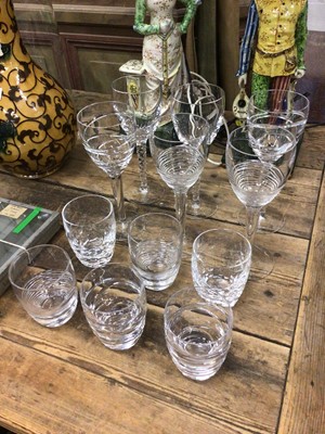Lot 62 - Jasper Conran for Stuart Crystal - six whisky tumblers and six wine glasses, as new