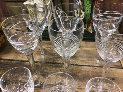 Lot 62 - Jasper Conran for Stuart Crystal - six whisky tumblers and six wine glasses, as new