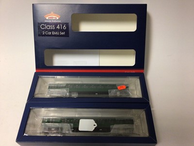 Lot 176 - Bachmann OO gauge Late SR green multiple unit Class 416 2 Car EMU Set 5770, 31-376