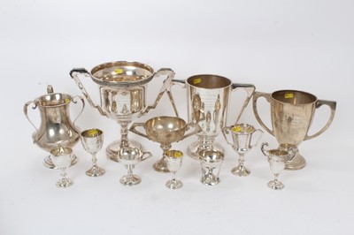 Lot 209 - Group of 12 silver trophies to include Fife Fox Hounds