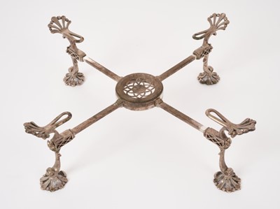 Lot 210 - George III silver dish stand, London 1770