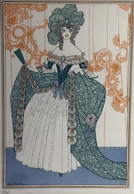Lot 234 - John Austen, 1886-1948. Art Nouveau studio lithograph, “Chole”. Studio mark “The Studio” lower left
