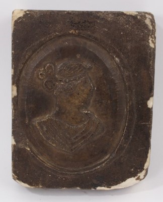Lot 61 - Italian grand tour alabaster painted relief carving