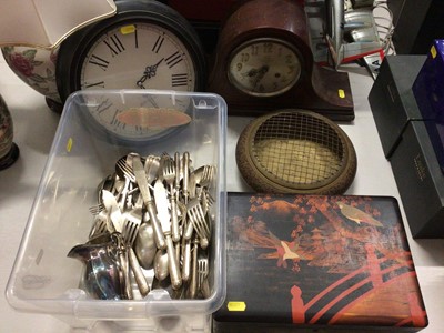 Lot 301 - Group of silver plated cutlery, some with white metal handles etc