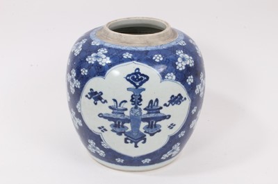 Lot 44 - 19th century Chinese porcelain blue and white ginger jar