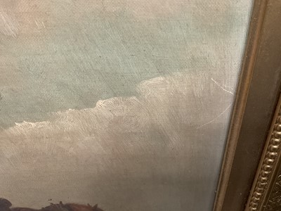 Lot 1208 - Thomas Smythe (1825-1906) pair of oils on canvas - Snow covered Landscapes, signed and inscribed Ipswich, 31cm x 41cm in gilt frames