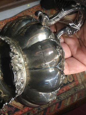 Lot 293 - A Victorian silver tea and coffee service and sugar tongs