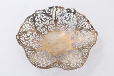 Lot 297 - A contemporary Irish silver dish with UK import marks.