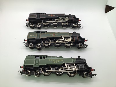 Lot 159 - Wrenn OO gauge 2-6-4T BR Black Standard Tank locomotive 80033, W2218, 2-6-4T BR Lined Green Stabdard Tank locomotive 80135, W2270 and 2-6-4T Southern lined green Standard Tank locomotive 1927, W224...