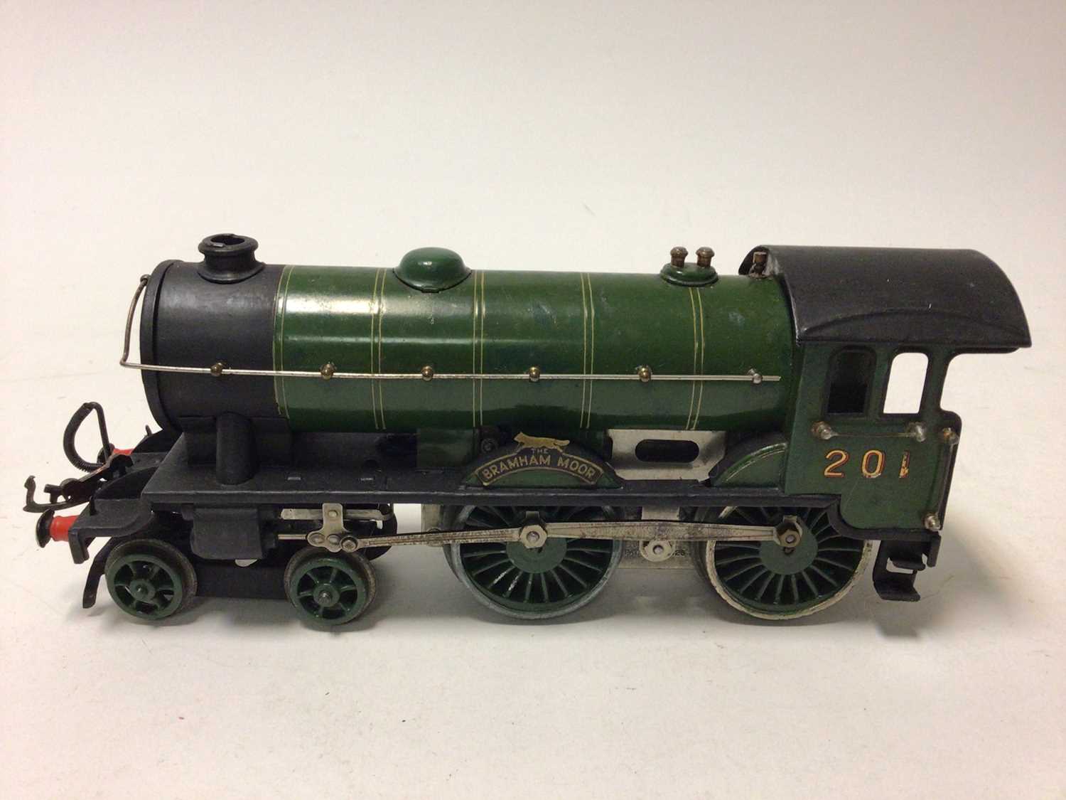 Lot 56 - Hornby O gauge 3-rail LNER lined green 4-4-0 'The Braham Moor' tender locomotive 201, unboxed