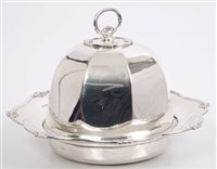 Lot 239 - Early George V Silverer muffin dish of...