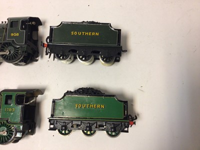 Lot 64 - Hornby O gauge three rail 0-4-0 locomotive 'Westminster' plus one other 4-4-0 three rail Southern locomotive and tender 1783 also restored 9qty)