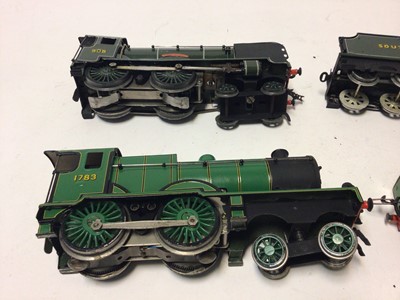 Lot 64 - Hornby O gauge three rail 0-4-0 locomotive 'Westminster' plus one other 4-4-0 three rail Southern locomotive and tender 1783 also restored 9qty)