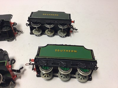 Lot 64 - Hornby O gauge three rail 0-4-0 locomotive 'Westminster' plus one other 4-4-0 three rail Southern locomotive and tender 1783 also restored 9qty)