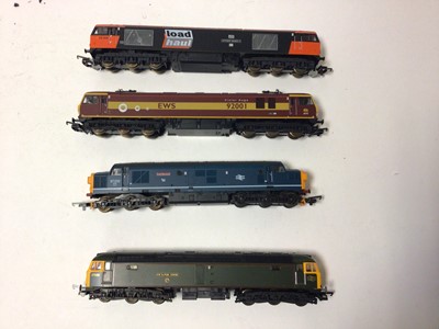 Lot 178 - Lima OO gauge locomotives including  Loadhaul Class 60 'Gypsum Queen' diesel 60008, boxed L204736A8, EWS Class 92 'Victor Hugo' diesel electric 92001, boxed L204672, BR blue Class 37 'Loch Rannoch'...