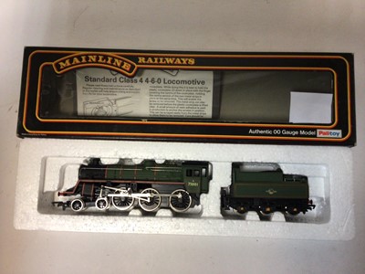 Lot 187 - Maainline OO gauge locomotives including BR Green 4-6-0 7P Rebuilt Patriot Class 'Illustrious' tener locomotive 45532, boxed 37-066, LMS Black 4-6-0 6P Rebuilt Patriot Class 'Sir Frank Ree' tender...