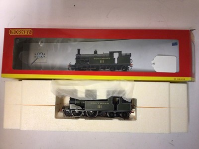 Lot 195 - Hornby OO gauge locomotives including LNER lined Black 0-6-2T Class N2 Tank locomotive 4753, boxed R2269, SR Green 0-4-4T Class M7 Tank locomotive 111, boxed R2625, BR Black 2-8-0T Class 42XX Tank...