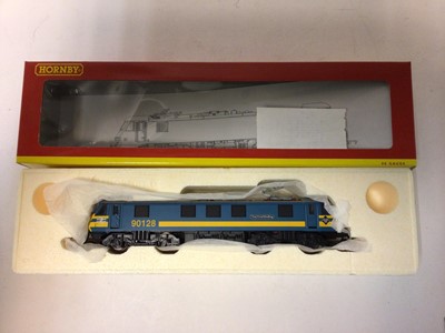 Lot 203 - Hornby OO gauge locomotives including BR Bo-Bo Class 90 'Vrachtverbinding' electric locomotive 90128, boxed R2292, BR Blue Bo-Bo Class 29 Diesel electric 6124, boxed R084, Triang Blue Pullamn (Non...