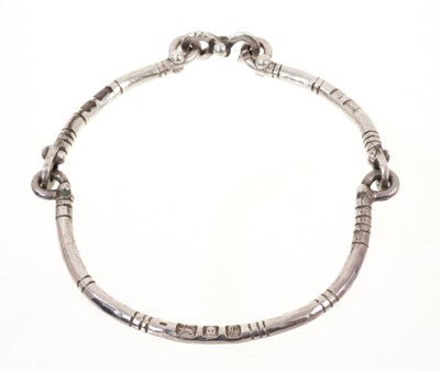 Lot 439 - Silver choker necklace by Michael Bolton