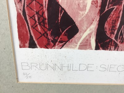 Lot 37 - Tom Phillips RA (1937-2022) limited edition silkscreen print - 'Brunhilde Siegfried Act Three Das Ist Keinmann', signed, 122/275, 53cm x 34cm in glazed frame (68cm x 51cm overall)