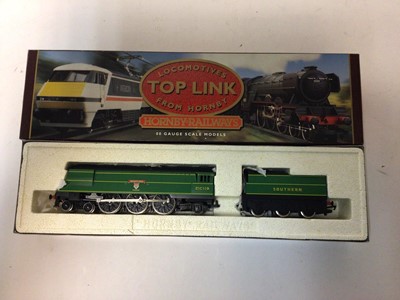 Lot 207 - Hornby Top Link locomotives including Limited Edition 1673/2000 BR lined Blue 4-6-2 Class A3 'St Frusquin'  tender locomotive 60075, boxed R2036SR 4-6-2 West Country Class 'Bideford' tender locomot...