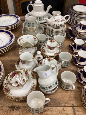 Lot 34 - Royal Albert Old Country Roses part teaset, Royal Albert Tapestry part tea and dinner service and other china