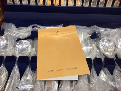 Lot 37 - Viners The Parish Collection canteen of silver plated cutlery