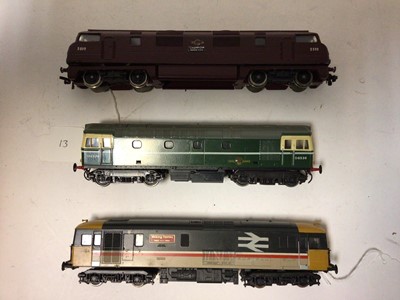 Lot 222 - Lima 00 gauge locomotives including: Diesel Warship class Champion D809, BR class 73 diesel 73134, BR green diesel D6536, 2-6-2T GWR green 4598, 0-4-0 Lady Rosemary blue, LMS black diesel shunter 7...
