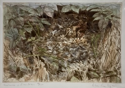 Lot 16 - Four Peter Partington signed coloured etchings, various scenes, each numbered, mounted