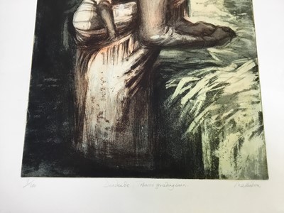 Lot 14 - Pat Mallinson, contemporary, two signed limited etchings and aquatints, titled and numbered 82/100 and 9/100, 60cm x 40cm and 77cm x 57cm, unframed