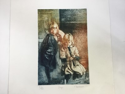 Lot 14 - Pat Mallinson, contemporary, two signed limited etchings and aquatints, titled and numbered 82/100 and 9/100, 60cm x 40cm and 77cm x 57cm, unframed