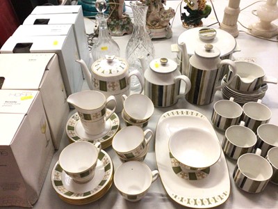 Lot 304 - Spode Persia tea set, Midwinter tea, coffee and dinner ware, cut glass decanter and other glassware