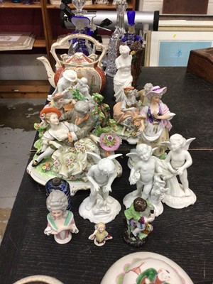 Lot 118 - Group of Dresden figures