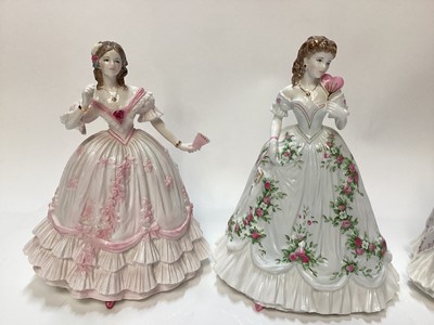 Lot 1125 - Four Royal Worcester limited edition figures