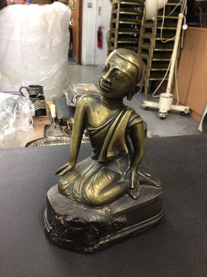 Lot 91 - Bronzed Tibetan Buddha