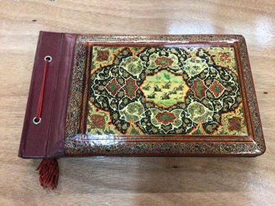 Lot 70 - Lacquered Persian photograph album
