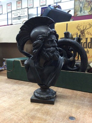 Lot 84 - Bronzed bust of Ajax Menelaus