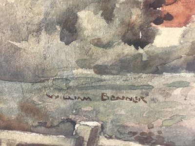 Lot 33 - William R Benner (1884-1964) watercolour - Blythburgh Church, 37cm x 26cm, mounted in glazed frame, 53cm x 43cm overall