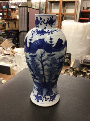 Lot 93 - 19th century Chinese blue and white vase