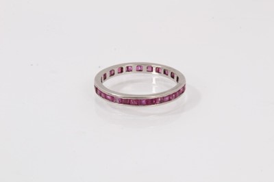 Lot 507 - Ruby eternity ring