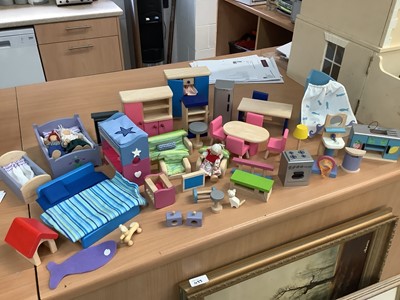 Lot 103 - Selection of dolls house furniture