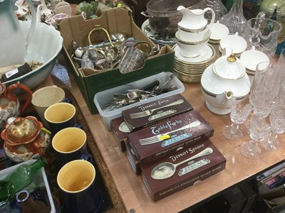 Lot 396 - Group of silver plated cutlery and other items